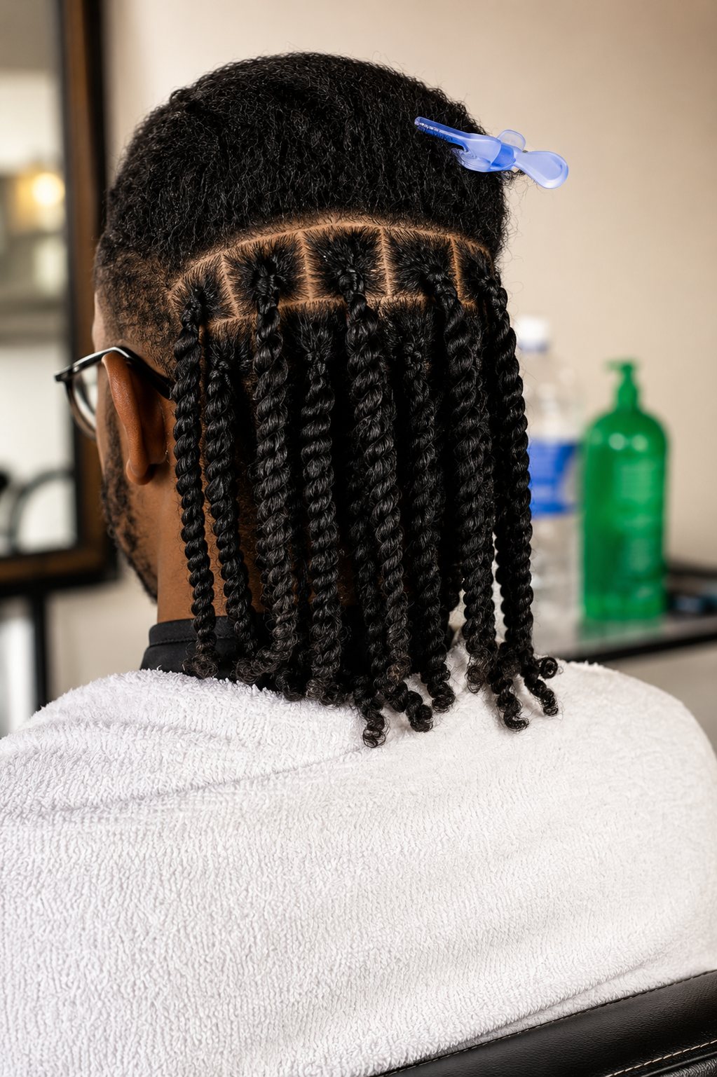 Men's twist styling