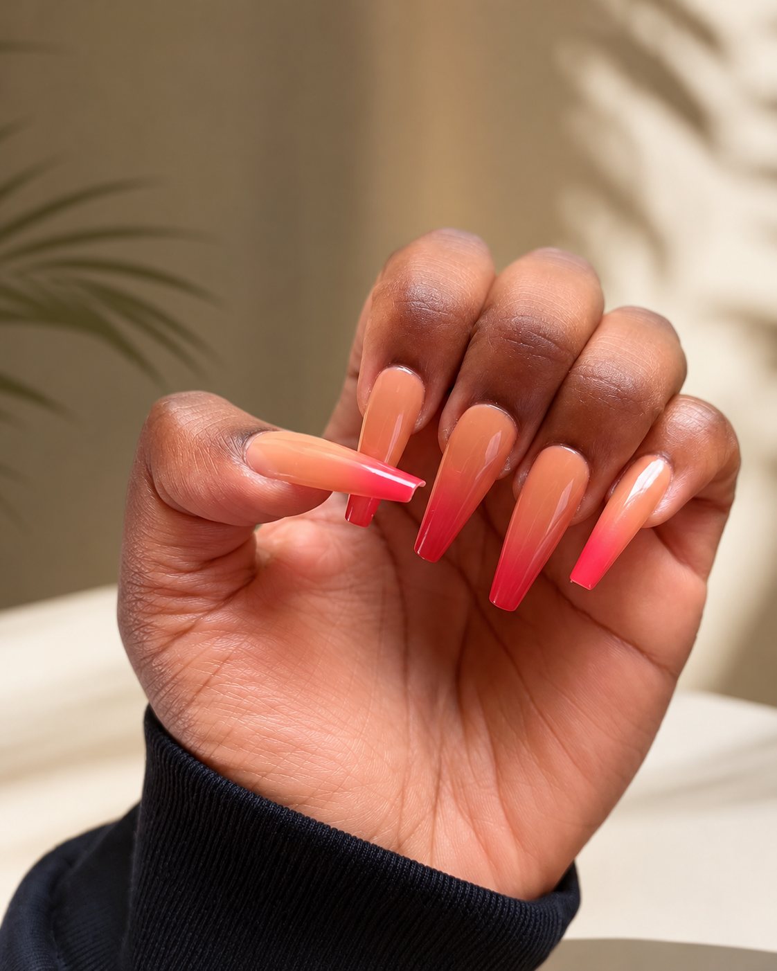 Ombre acrylic nails