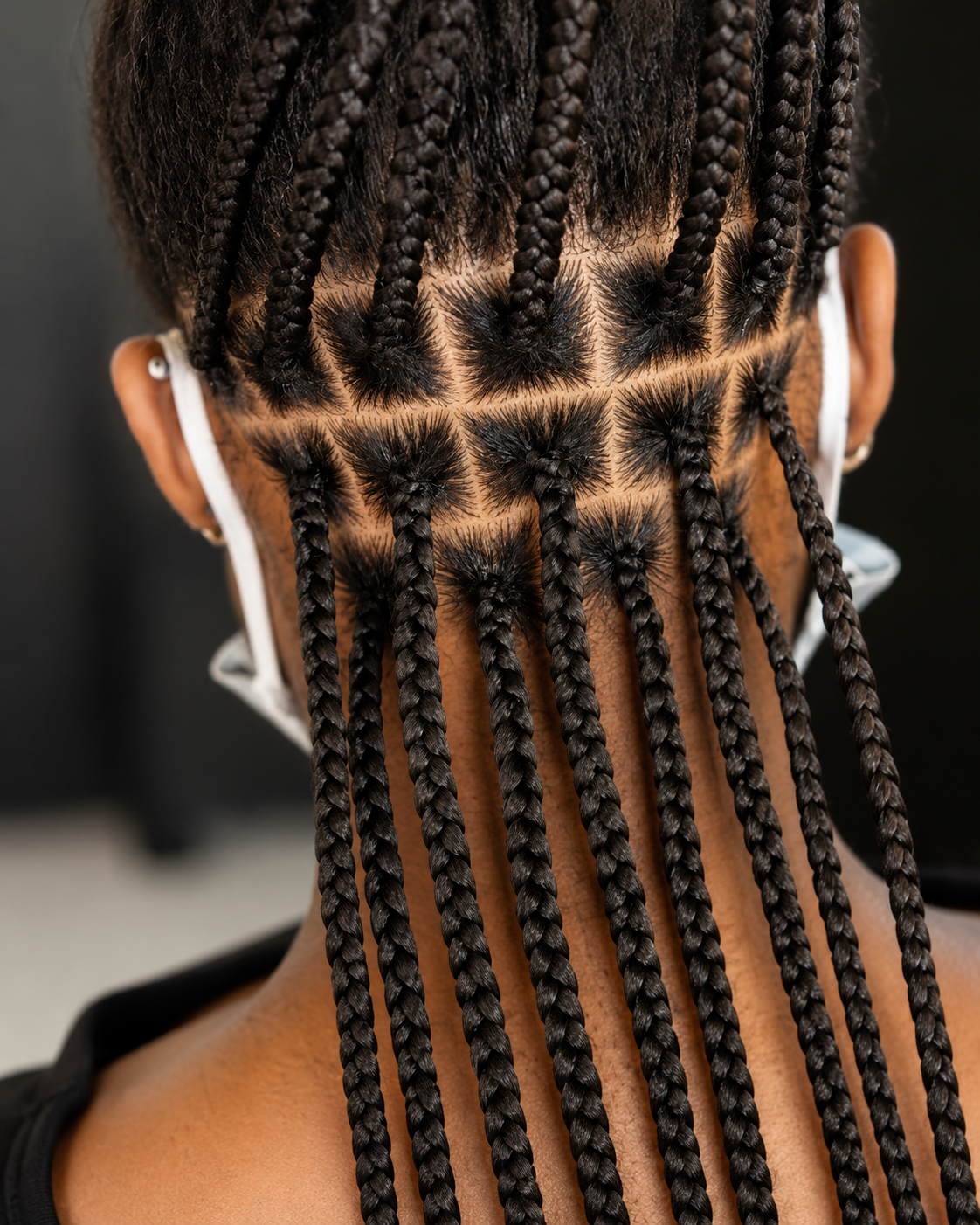 Long styled locs